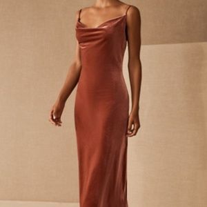 BHLDN/Jenny Yoo English Rose Velvet Midi Dress